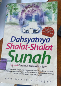 Image of Dahsyatnya Shalat-Shalat Sunah