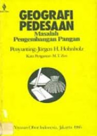 Image of Geografi Pedesaan Masalah Pangan