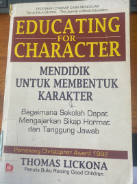 Image of Mendidik Untuk Membentuk Karakter