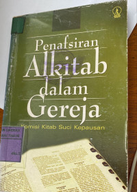 Image of Penafsiran Alkitab Dalam Gereja