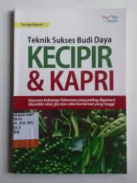 Image of Teknik Sukses Budi Daya Kecipir & Kapri