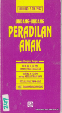 Image of Undang-Undang Peradilan Anak